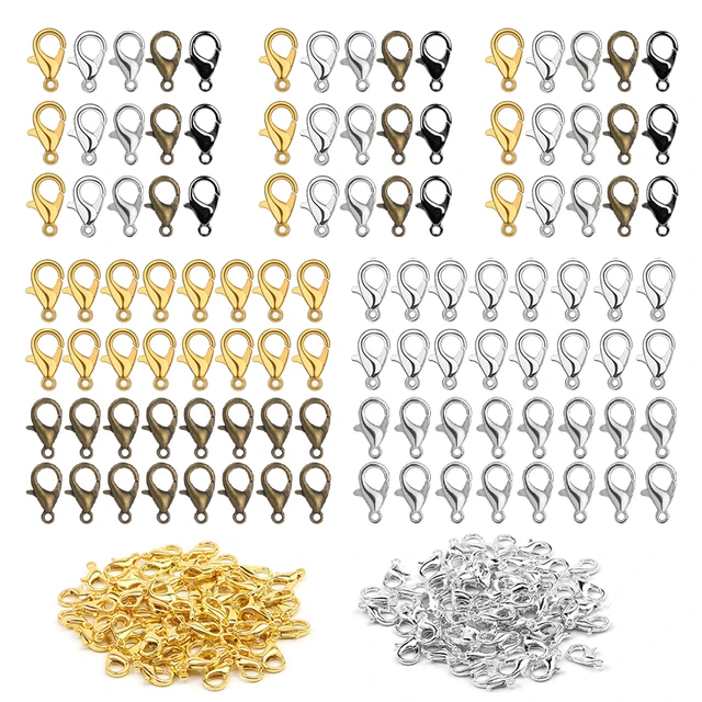 Lobster Clasp Hooks/Base Safety Pins / Pendant / Tail Clip Clasps For Necklace  Bracelet DIY Fashion Jewelry
