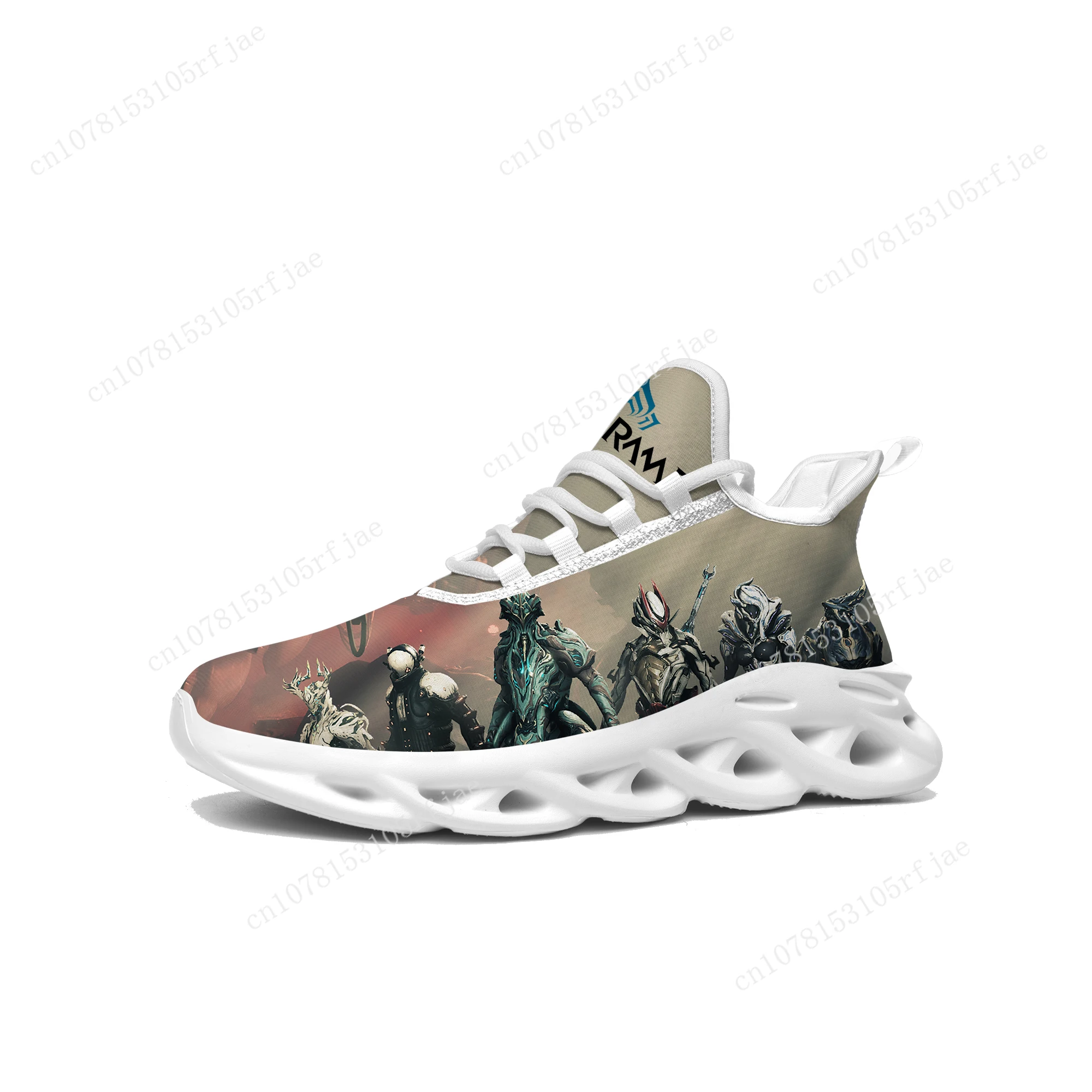 Hot Cartoon Game Warframe Sneakers Mens Womens Teenager Sports Running Shoes High Quality Custom Fashion Built Lace Up Shoes