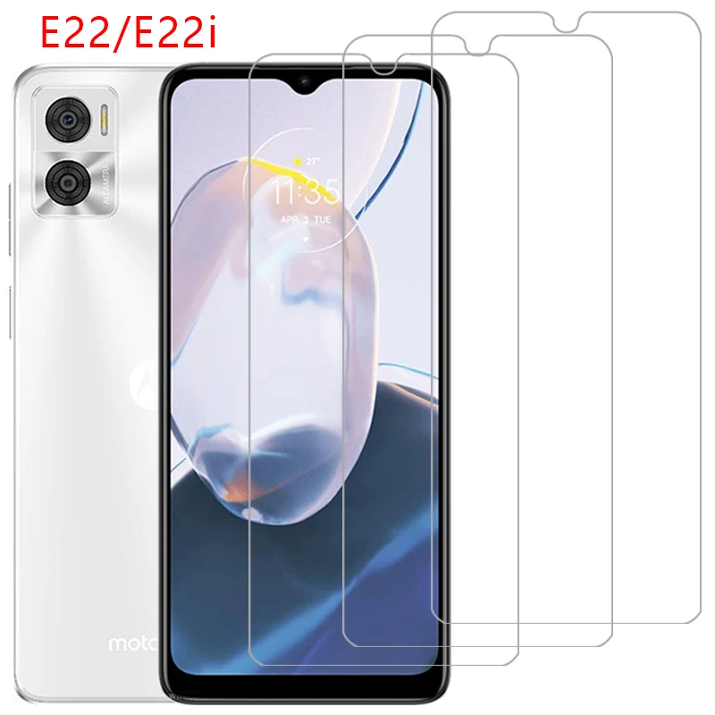Custodia Per Telefono In Vetro Temperato Per Motorola Moto E22 E22I Cover Posteriore Su Motoe22 Motoe22I E 22 I 22I 22E 360 Motorol Mot E22Case Cas