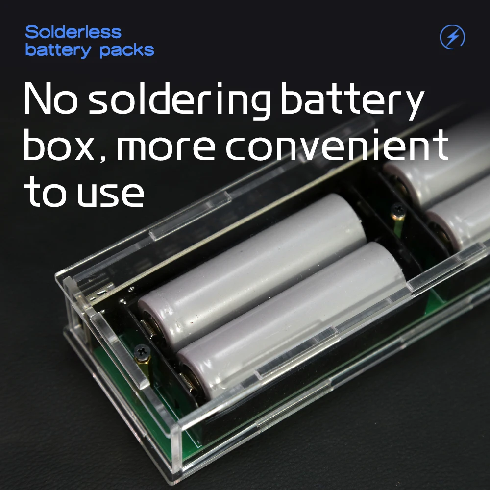 Batería Punk 20000 de carga rápida de dos vías, luz LED, pantalla Digital transparente, PD, 45W, 21700/18650 mah, sin soldadura