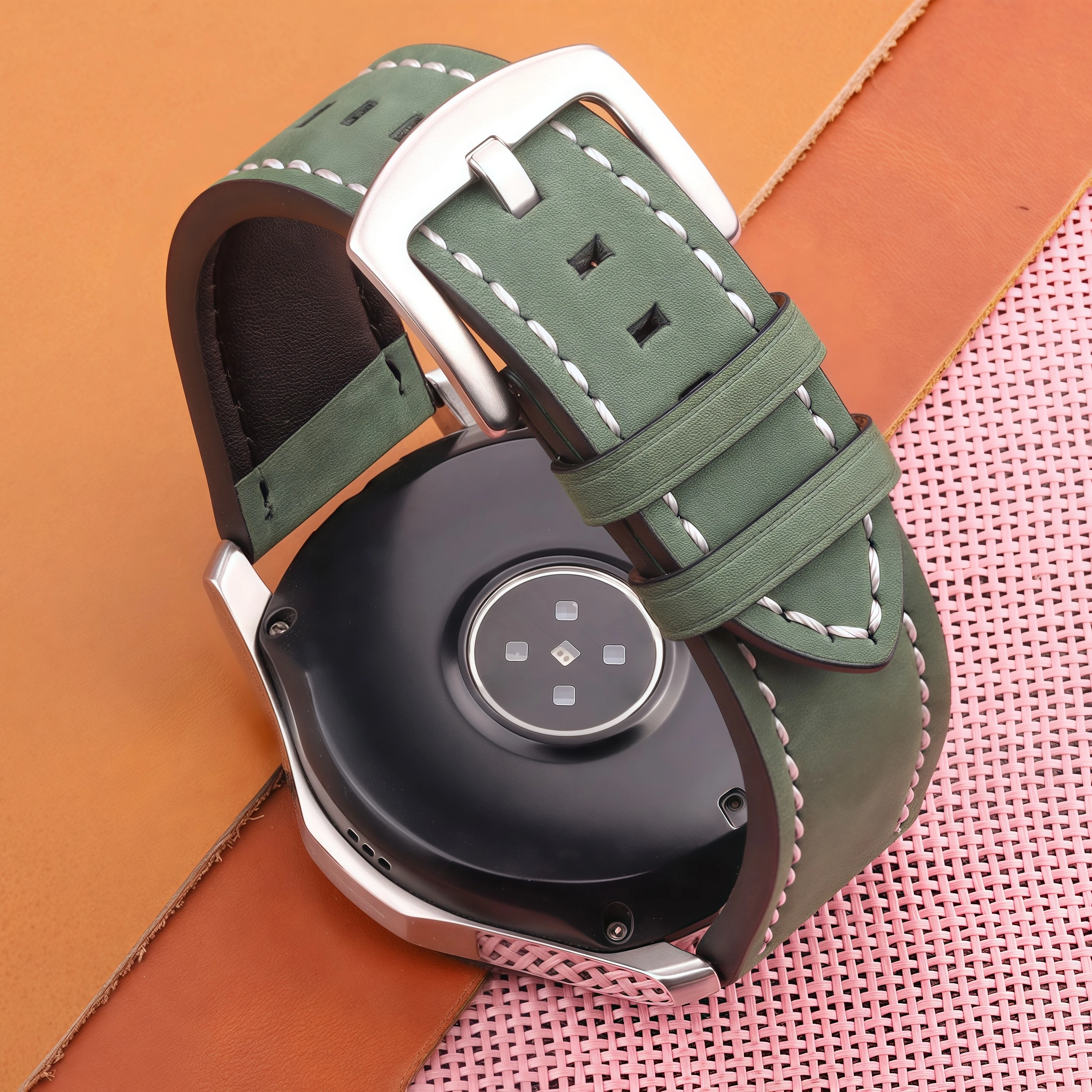 Classic Leather Watch Band - Premium Replacement Strap in 4 Timeless Colors