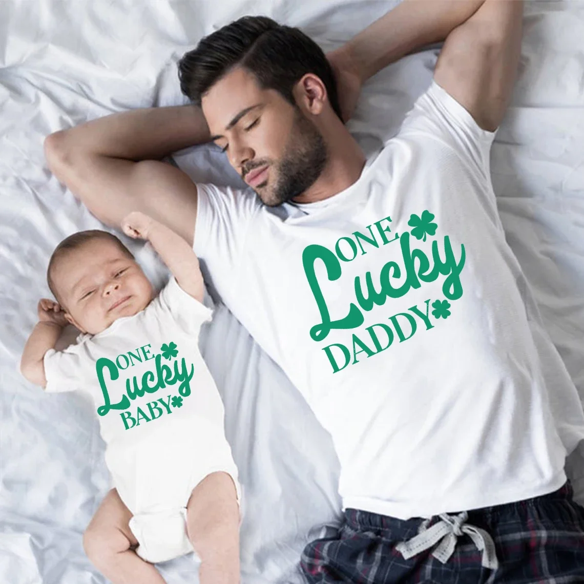 

Personalized Lucky Family Shirts Custom Dad Baby St Patricks Day Tee St.patrick's Day Family Tshirts Boys Clothes m
