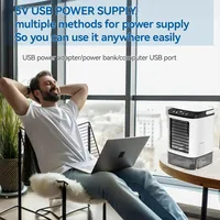 Ventilateur Climatiseur Portable Mini 2026 Nouveauté avec 3 Vitesses et 7 Couleurs - Idéal pour Chambre, Bureau, Voiture, Camping en Extérieur 5
