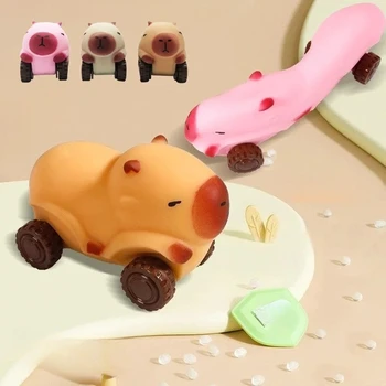 Stretch and Stretch The Deformable Capybara Pull The Cart, Squeeze The Toy, and Create A Cartoon Capybara Soft Stress Relief Toy