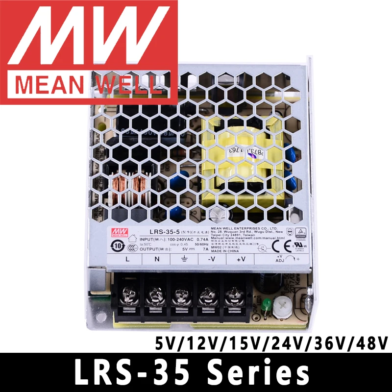 หมายถึงดี LRS-35แหล่งจ่ายไฟสวิตชิ่งซีรีส์35W LRS-35-5V PSU/12V/15V/24V/36V/48V 1