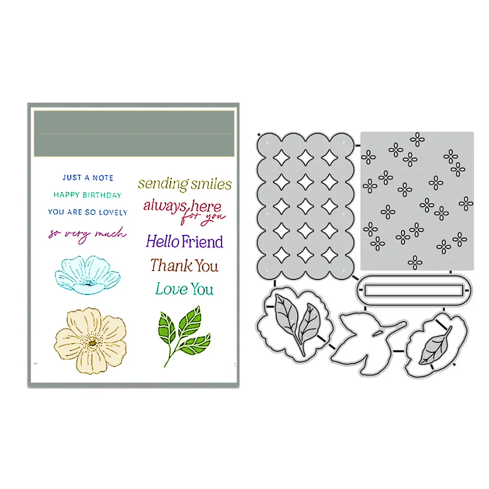 해피 발렌타인 이스터 클리어 스탬프 및 커팅 다이 프랑스어 독일어 다이 스크랩북용 신상품 2026 카드 제작 공예