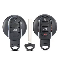 with Key Blade Key Holder 3/4 Buttons Car Key Case Smart Remote for BMW Mini Cooper F54 F55 F56 F57 F60 2015 2016 2017 2018