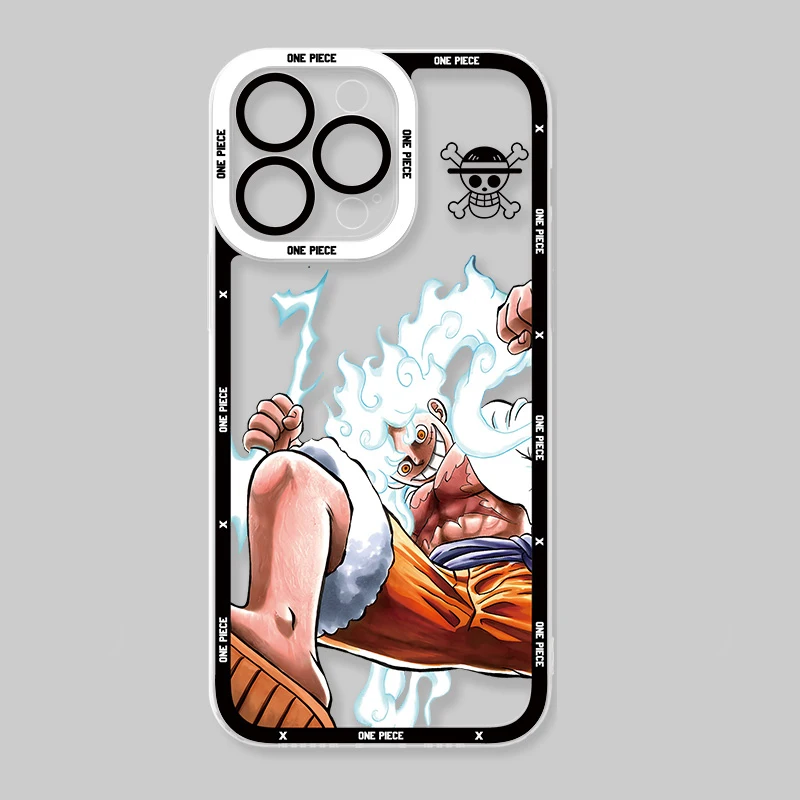 thumbnail image 1 of O-one Piece funda transparente Luffy para Samsung Galaxy S23 S22 Ultra S21 S20 FE S10 Plus Note 20 10 Pro 9 A14 A24 A34 A54, cubierta suave, 1 of 4