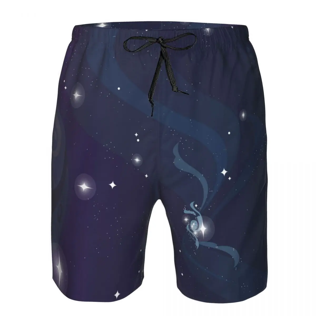 

Quick Dry Summer Mens Swimwear Beach Board Short Briefs For Man Abstract Universe With Stars Swimming Trunk Beachwear