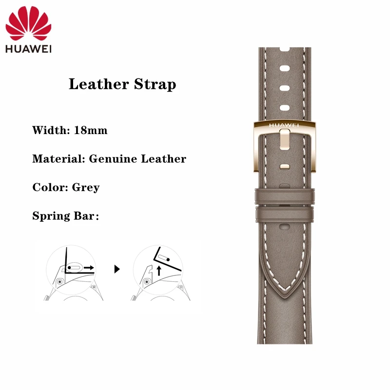 Huawei GT5 Pro 42mm Leather Watch Band - Premium Nylon & Vegan Leather Composite Strap