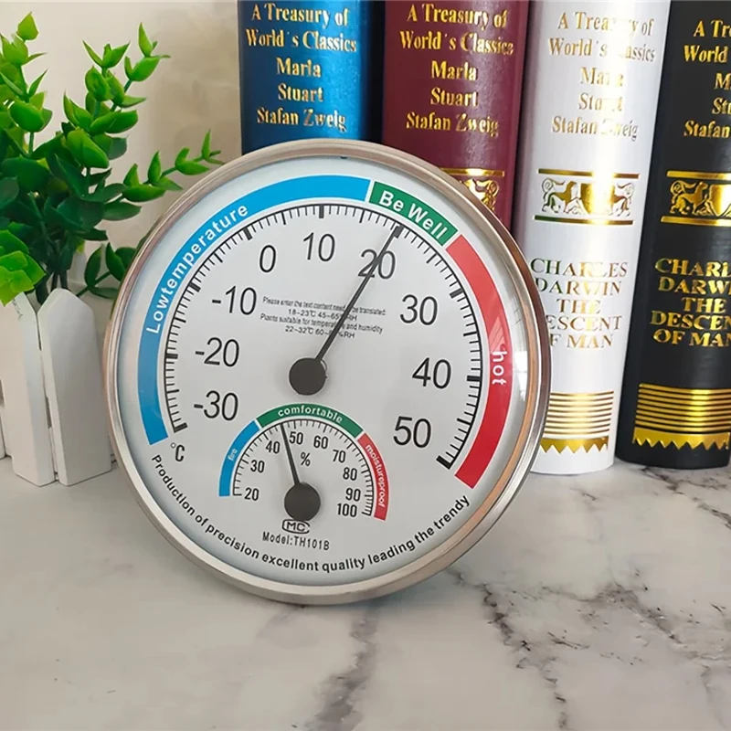 Indoor Outdoor Mechanical Thermometer Hygrometer Celsius Sensor