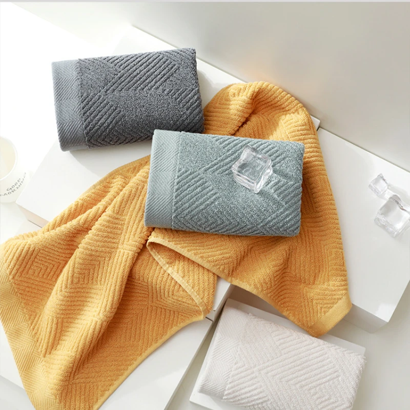 3pcs 100% Cotton Combination Bath Towel Set, Soft Cotton Queen Size Towel, Super Absorbent Bathroom Towel Adult Face