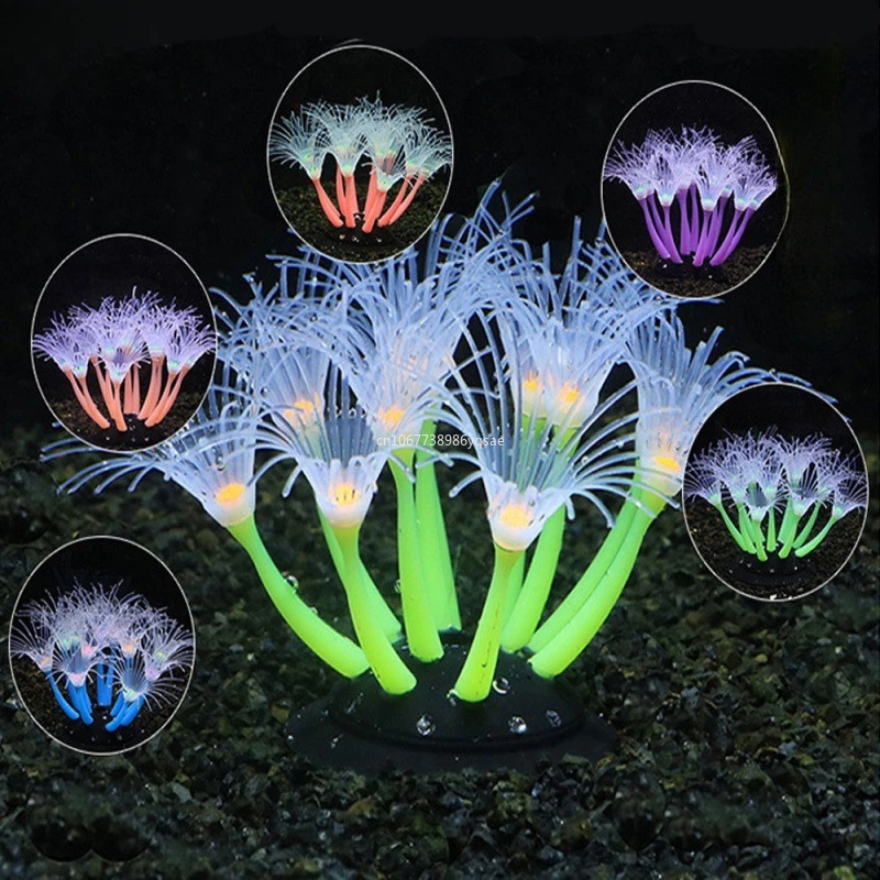 Aquarium Decorations Artificial Coral Seaweed Plants Ornaments