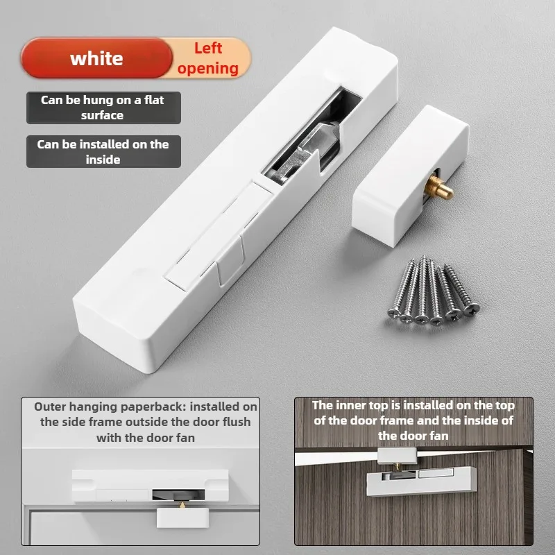 Hydraulic Door Closer Lightly Strengthened Damper ers Closed Door Flat Externally Open Invisible Household Fittings