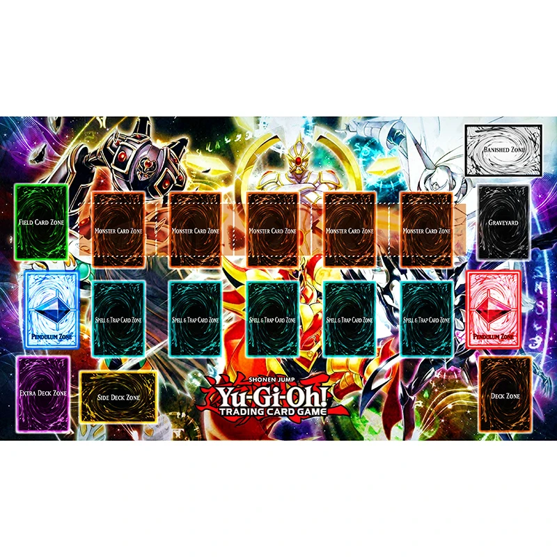 Yugioh Playmat Zone Playmat Playmat Ygo Tarot Mat Table Pad