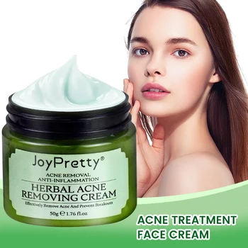 Tea Tree Acne Cream Face Cleaning Shrink Pores fades acne marks Herbal Essence Oil Control Moisturizing Repair Skin Smooth Care