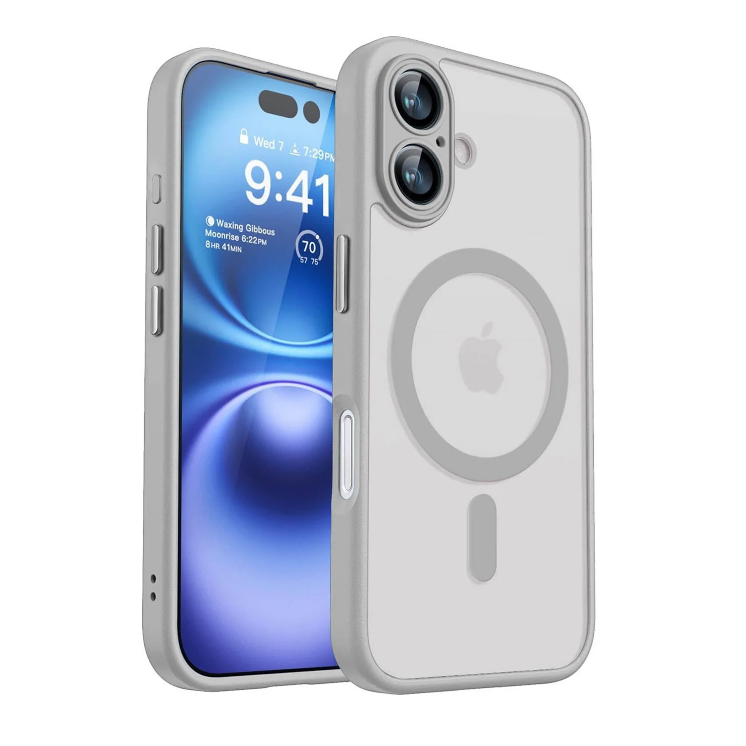 Magnetic Luxury Matte Translucent Armor Shockproof Case with Magsafe Compatibility