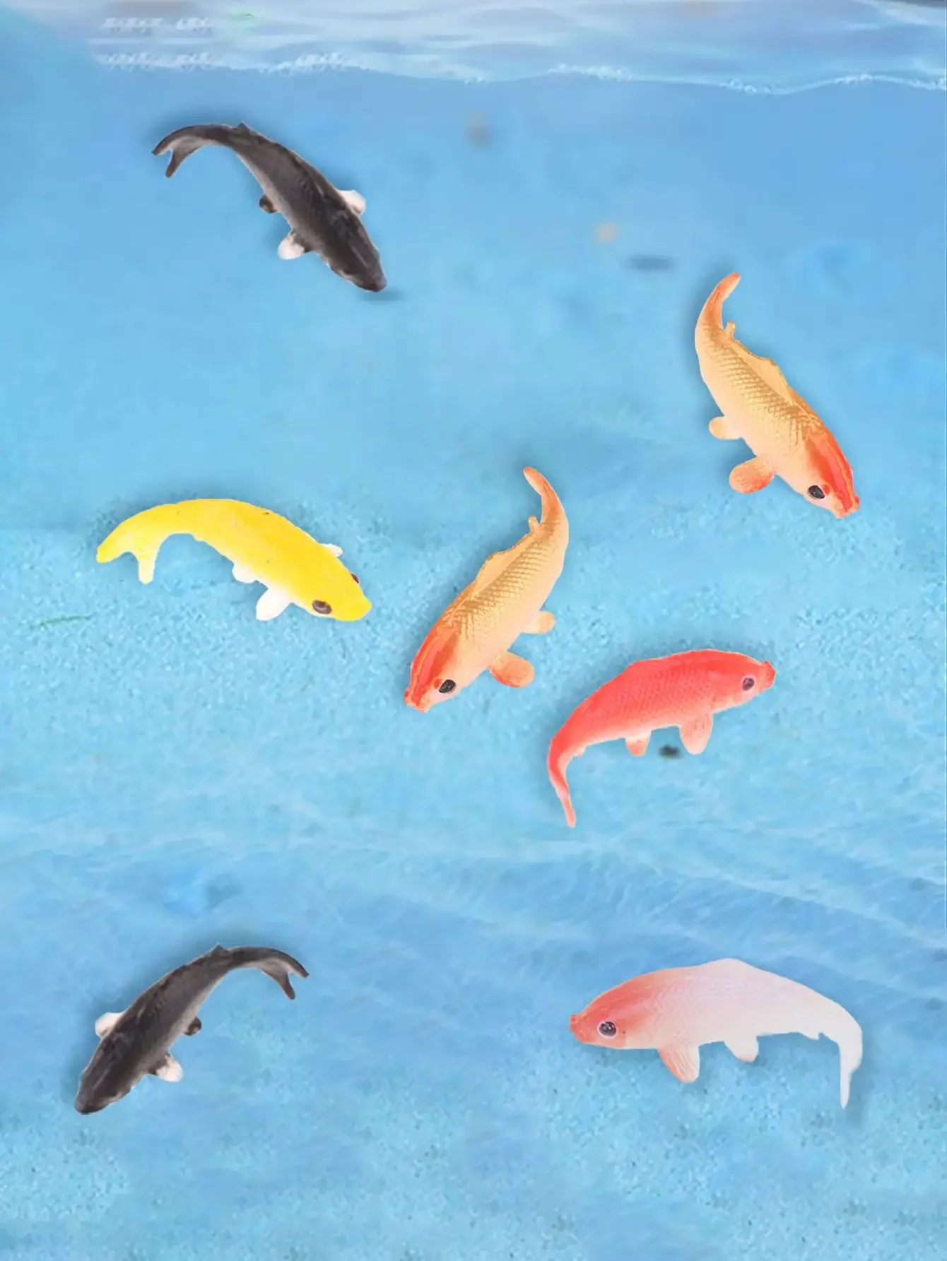 Brand, Resin, Koi, Carp Fishbowl Statue, for Fish Tank, Aquarium