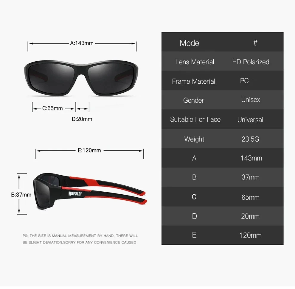 Polarized sunglasses fishing sunglasses Rapala HD Polarized Sunglasses Men and Women Outdoor Sports Fishing Sunglasses UV400 Protective Glasses