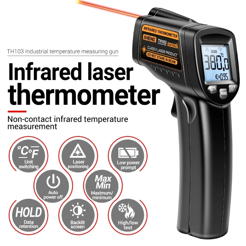 Infrared Thermometer Gun Laser for Cooking, Inkbird Dual Laser