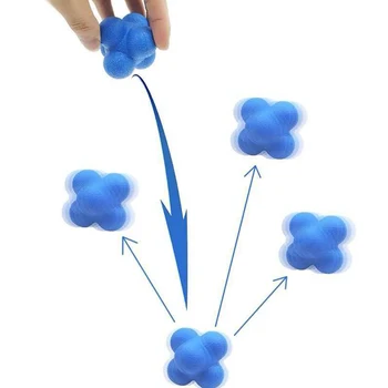 Palla di Reazione per l'Allenamento della Coordinazione Occhio-Mano, Riflessi, Agilità e Velocità, per Interni ed Esterni, Migliora la Concentrazione, Esercizio Sportivo per Bambini e Adulti