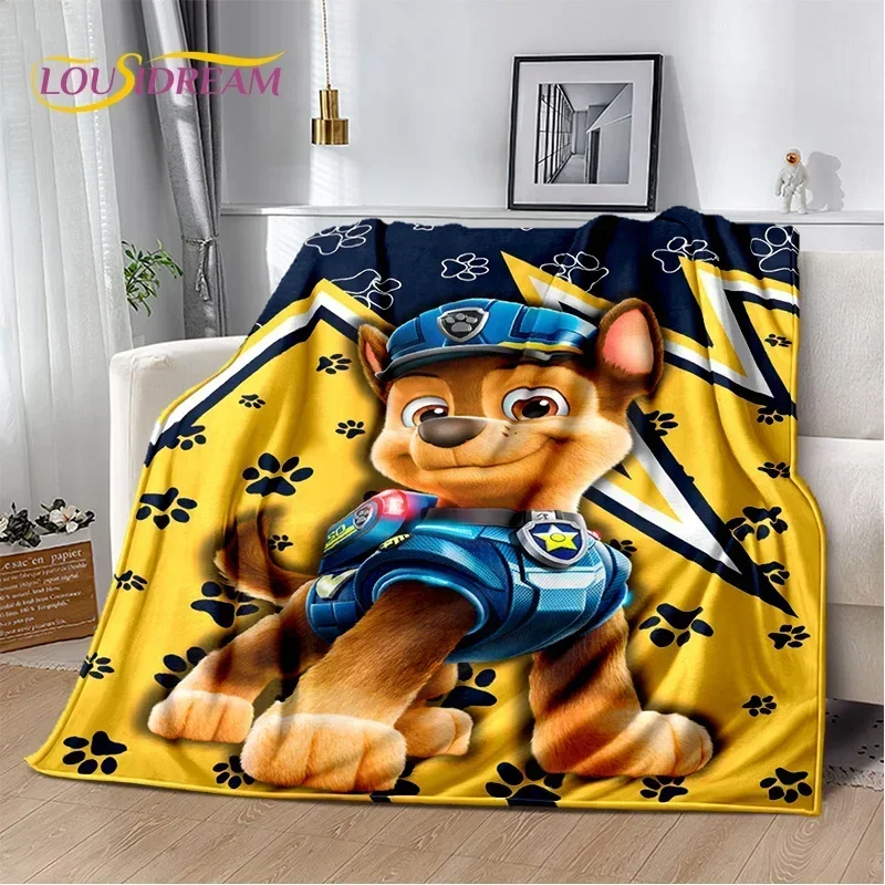 3D P-Patrol Cute Cartoon Dog HD Blanket,Soft Throw Blanket for Home Bedroom Bed Sofa Picnic Travel Cover Blanket Kids Gift Cover 3