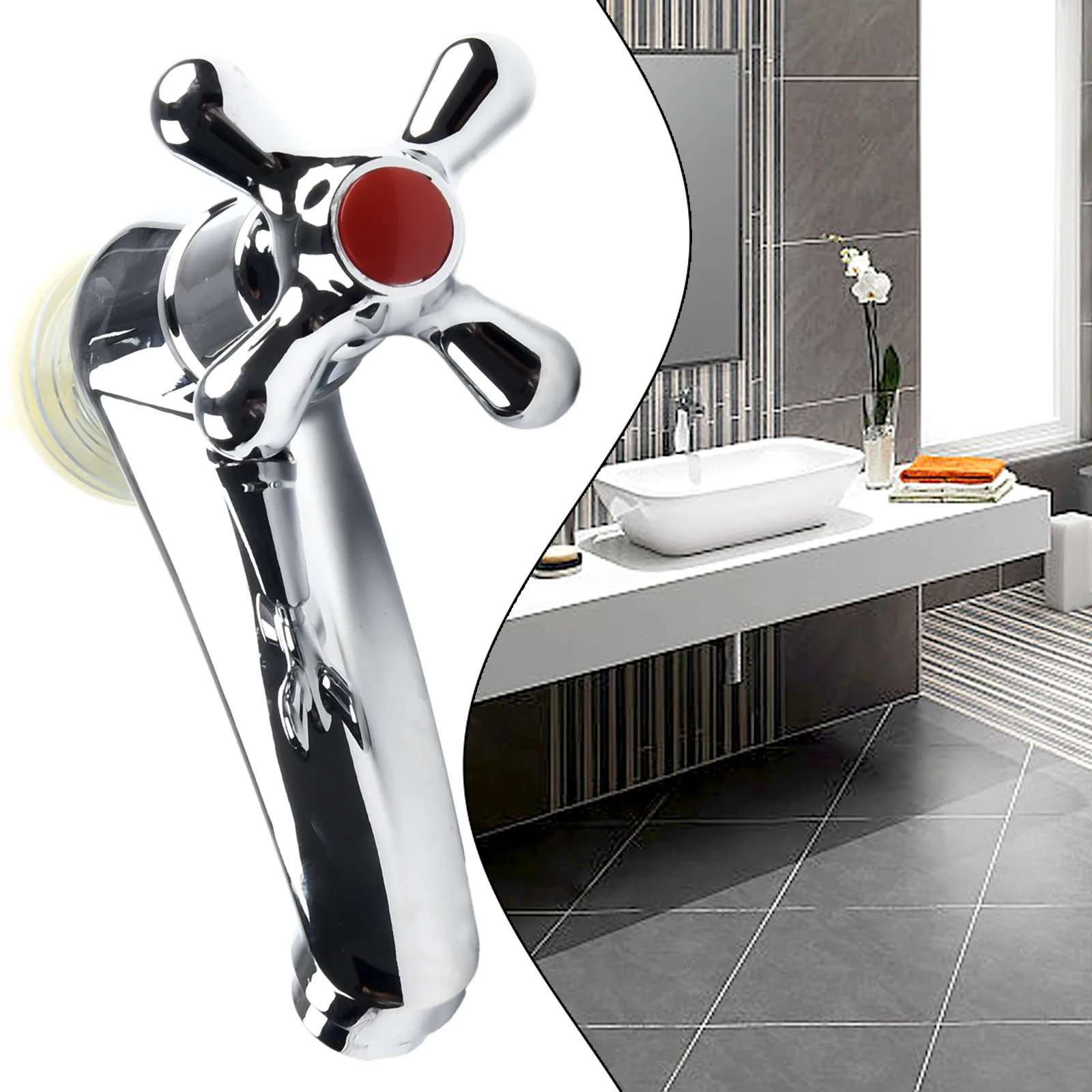 

1pc Zinc Alloy Bathroom Faucet Kitchen Faucet Single Cold Bubbler Contactless Household Bathroom Water Taps Kitchen Tool