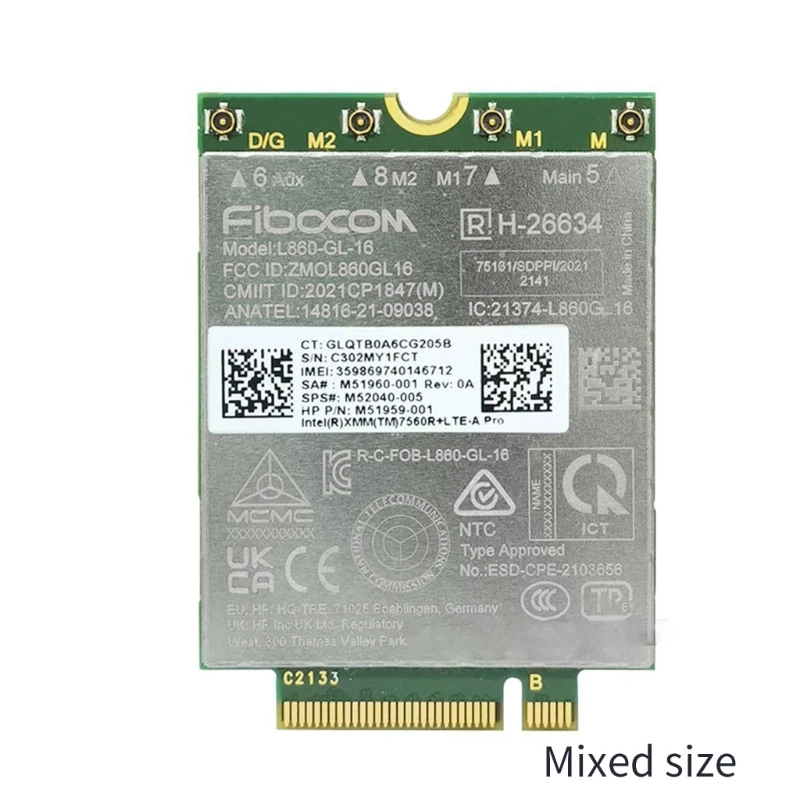 L860-GL-16 LTE CAT16 Module for 4G Module L860-GL M52040-005 4G-Modem NGFF-m2 For Elitebook X360 830 840 850 x2G4