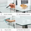 63” Glass Dining Table Set for 6,Modern Dining Room Table Set for 6,Kitchen Table and PU Leather Chairs for 6, Glass Top 5