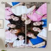 Curtain Rods Kpop Twice Children's Room Curtains Salon 2 Pieces Curtains in the Living Room Decoration Modern Home Decoration 1