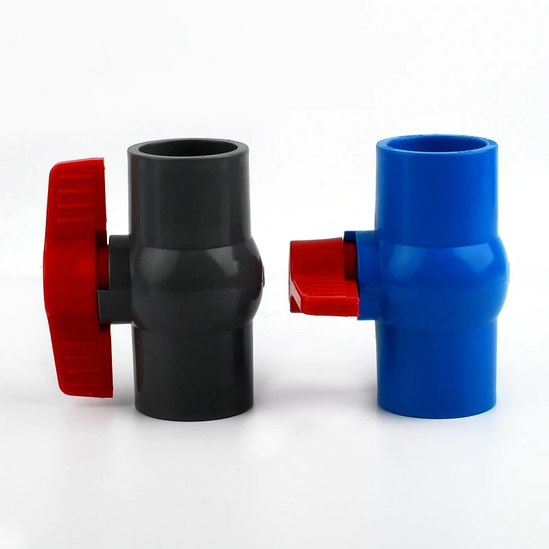 1PC 20~110mm PVC Pipe Socket Ball Valve Aquarium Fish Tank Connectors Fittings Garden Irrigation System Adapter  PVC Ball Valve