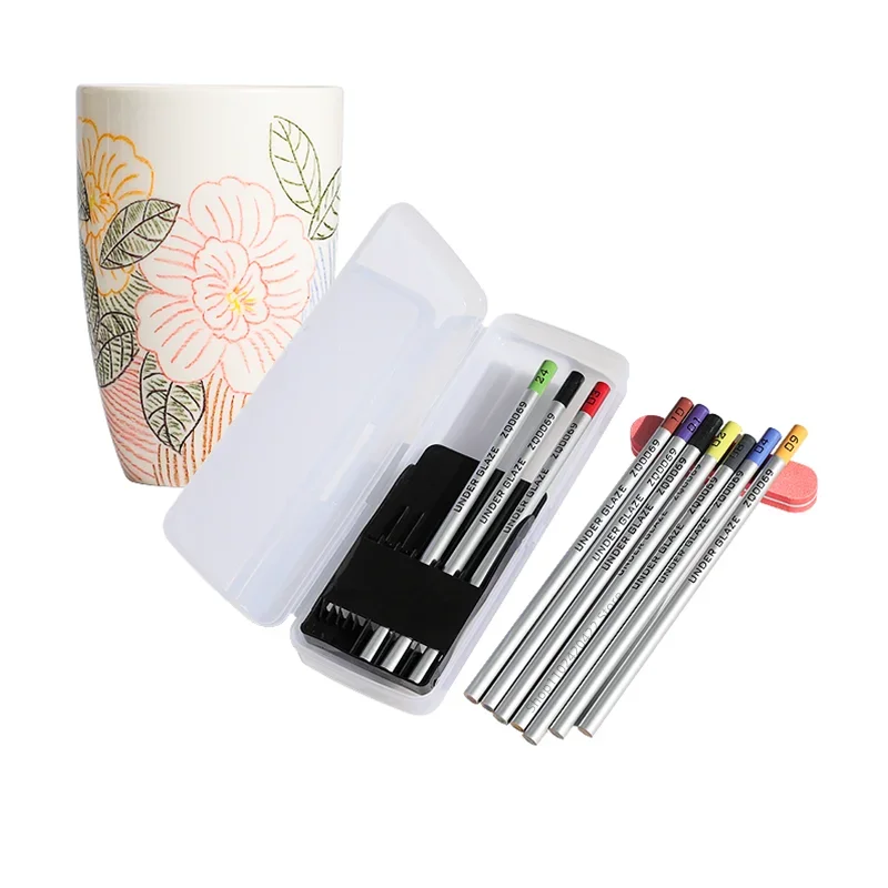 

10 Colors/Set Ceramic Art Underglaze Color Pencils DIY Ceramic Hand Painted Glaze Chalk Pottery Painting and Coloring Tools