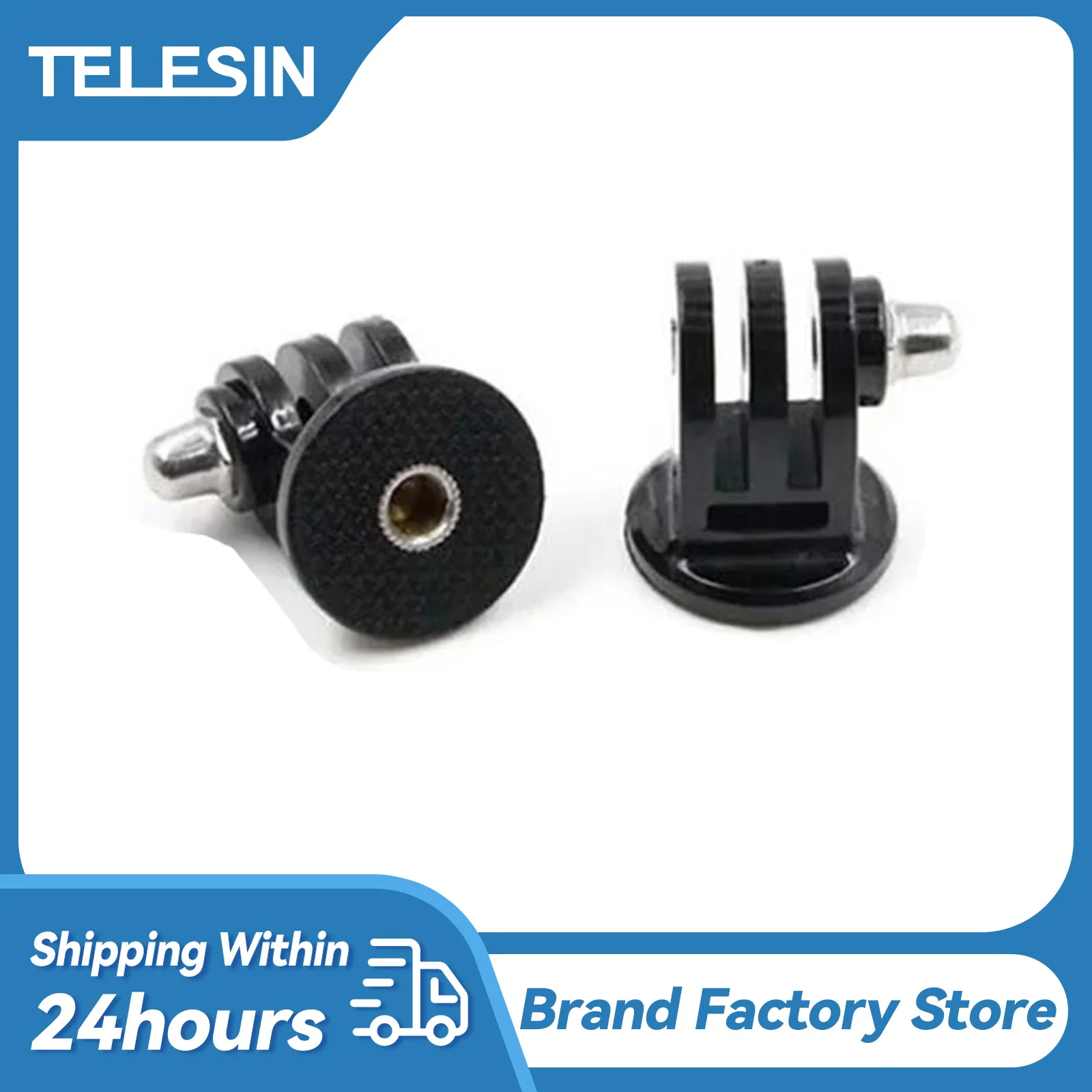 TELESIN-삼각대 마운트 모노포드 어댑터 셀카봉 PTZ 미니 삼각대 Gopro 연결 스탠드 액세서리, 2 피스