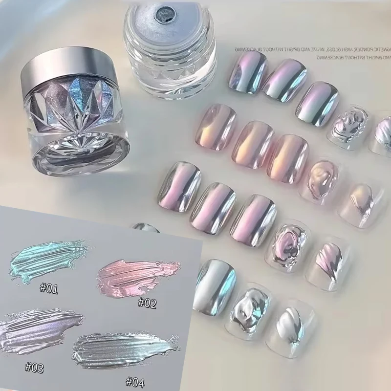 Nail Glitter Powder Moonlight Mirror Chrome Cat Eye 1jar