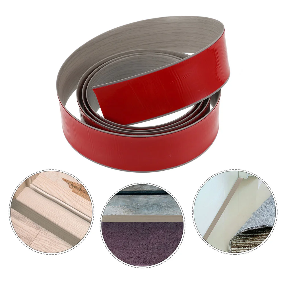 Grey Self Adhesive Floor Transition Strip Door Threshold Laminate Flooring Divider Bar Pvc Floor Connector Hardware