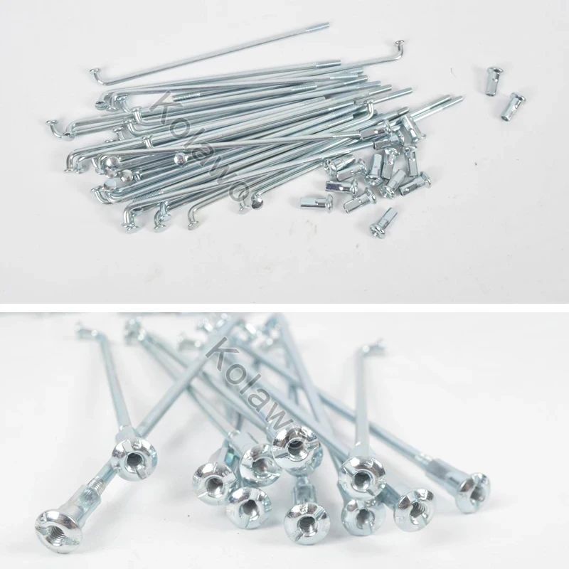 36pcs Silver 12G Bicycle Spoke Electric Road Bike Spokes Diameter 2.5mm Customize Length 45-305mm With Nipples Cycle Wheel Parts bicycle parts,bicycle spokes,bike spokes nipples