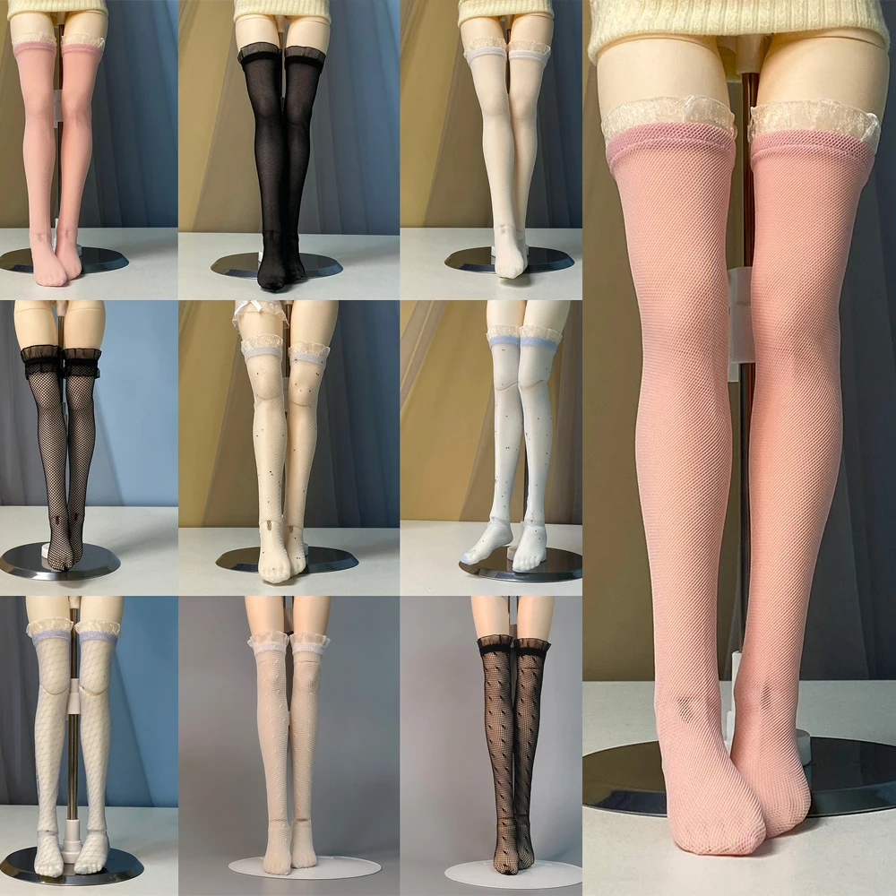 

Детская игрушка ручной работы 1/4 кукла BJD/SD Одежда для куклы белые черные кружевные гольфы 1 пара
