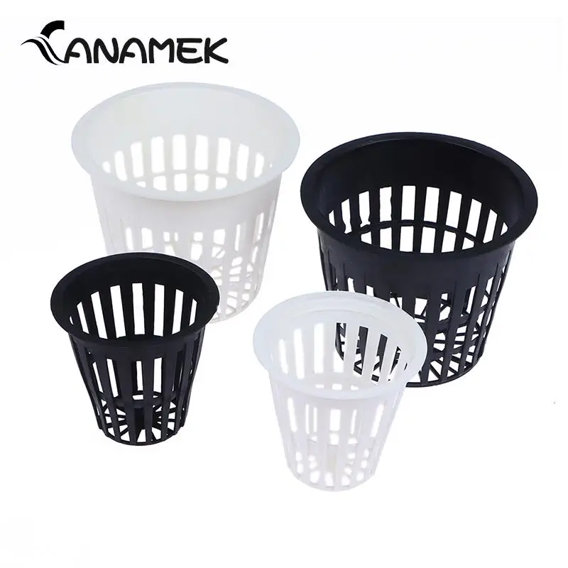 Nursery pots plant propagation pots hydroponic plant pots 10Pcs 2 inch 3 inch planting mesh pot for orchids hydroponics