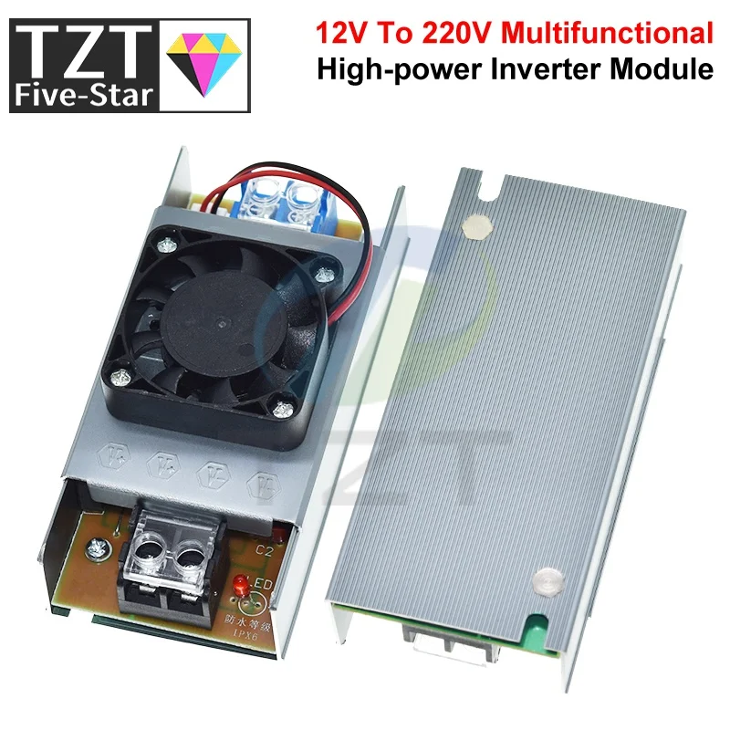 1/3PCS DC12V zu AC220V Step-Up-Stromversorgungsmodul 150W 50HZ DC-AC Boost-Inverter-Modul Leistungsregler mit Lüfter