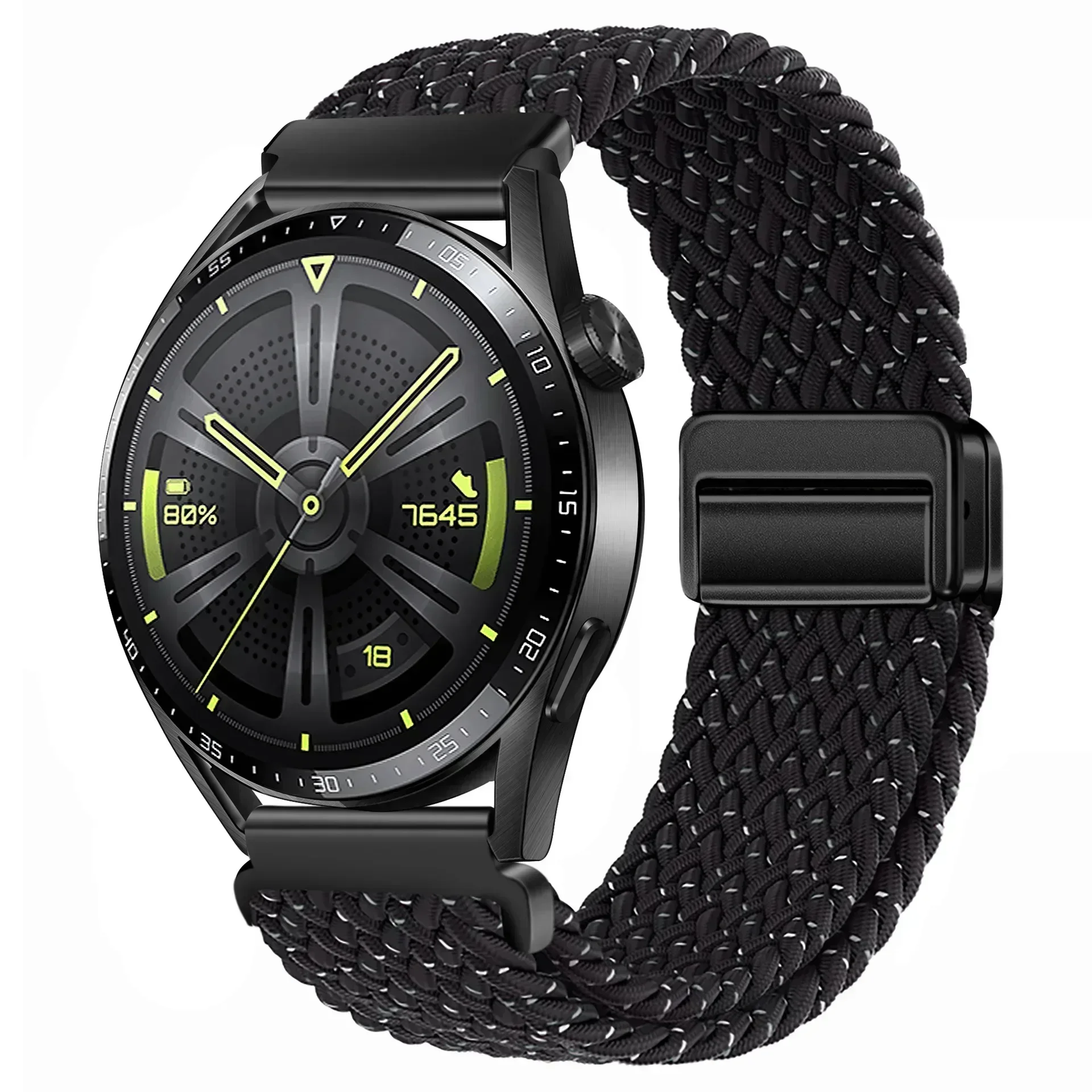 Magnetic Braided Nylon Watch Band - 20mm/22mm