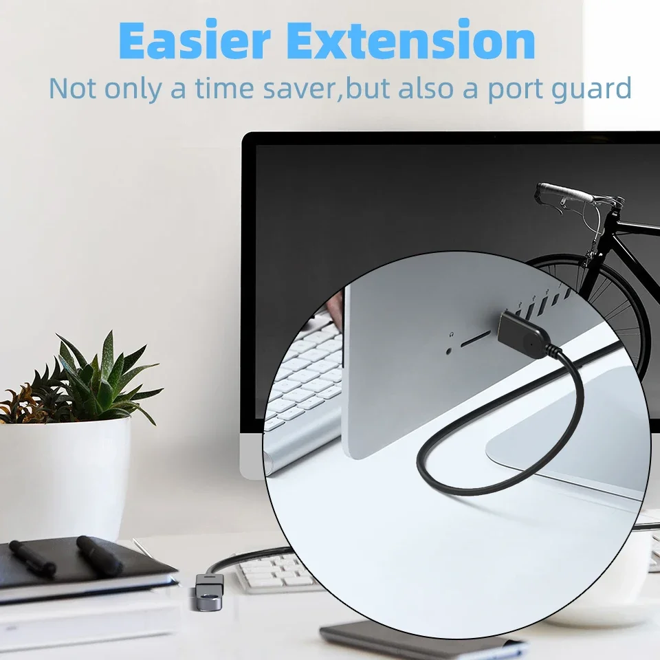 Premium USB Extension Cable - Super Speed USB 3.0 Male to Female Data Sync Extender (1m, 2m, 3m)
