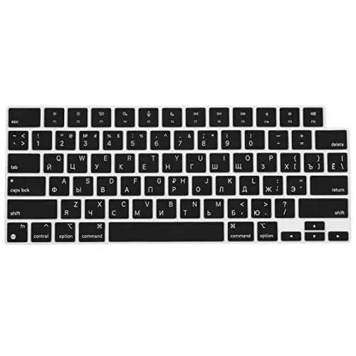 Russian Keyboard Cover Skin Protector for MacBook Neo Air/Pro - US ANSI Layout