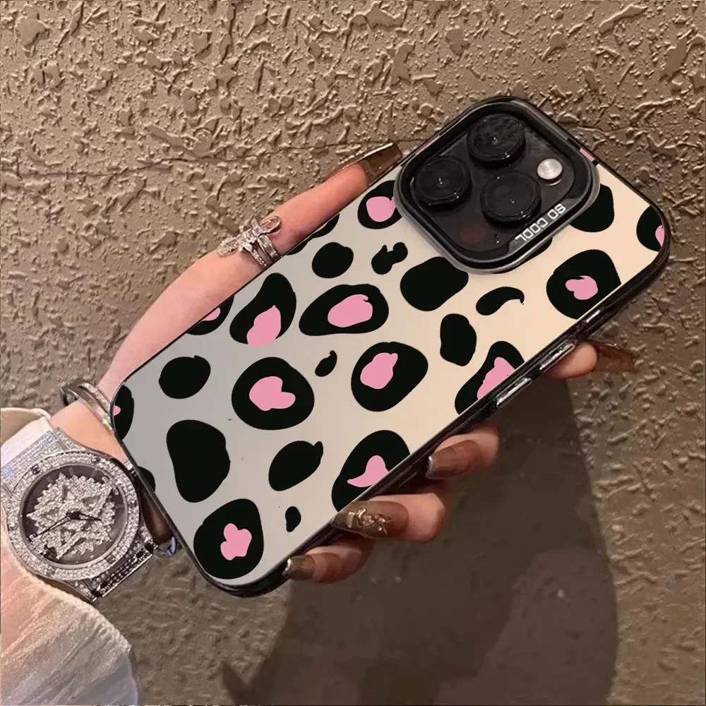 Shockproof Leopard Print IMD Phone Case