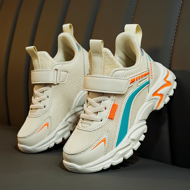 Lightweight Children’s Black Sneakers Breathable Mesh for Boys Casual Walking Shoes Non-slip Kid Girls’ School Running Shoes Best Sellers In Shoes