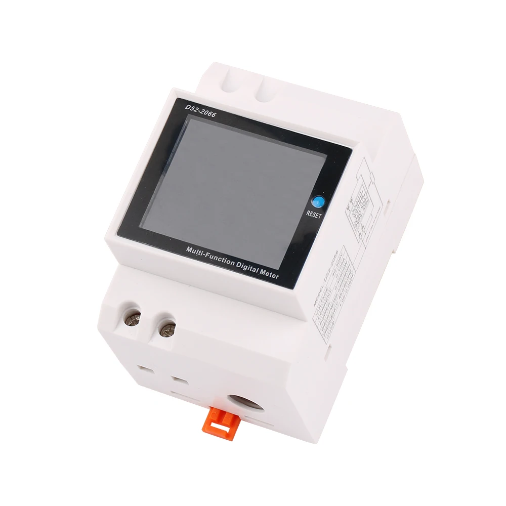 AC monitor 110V 220V 380V 100A Voltage Current Power Factor Active KWH Electric energy Frequency meter VOLT AMP D52-2066 power meter,energy meter