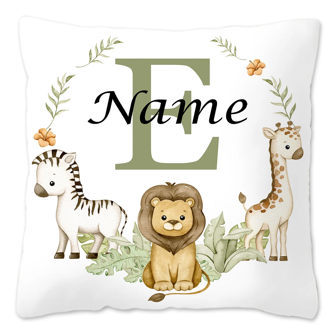 Personalized Animal-Themed Pillowcase for Kids' Birthday & Bedroom Decor