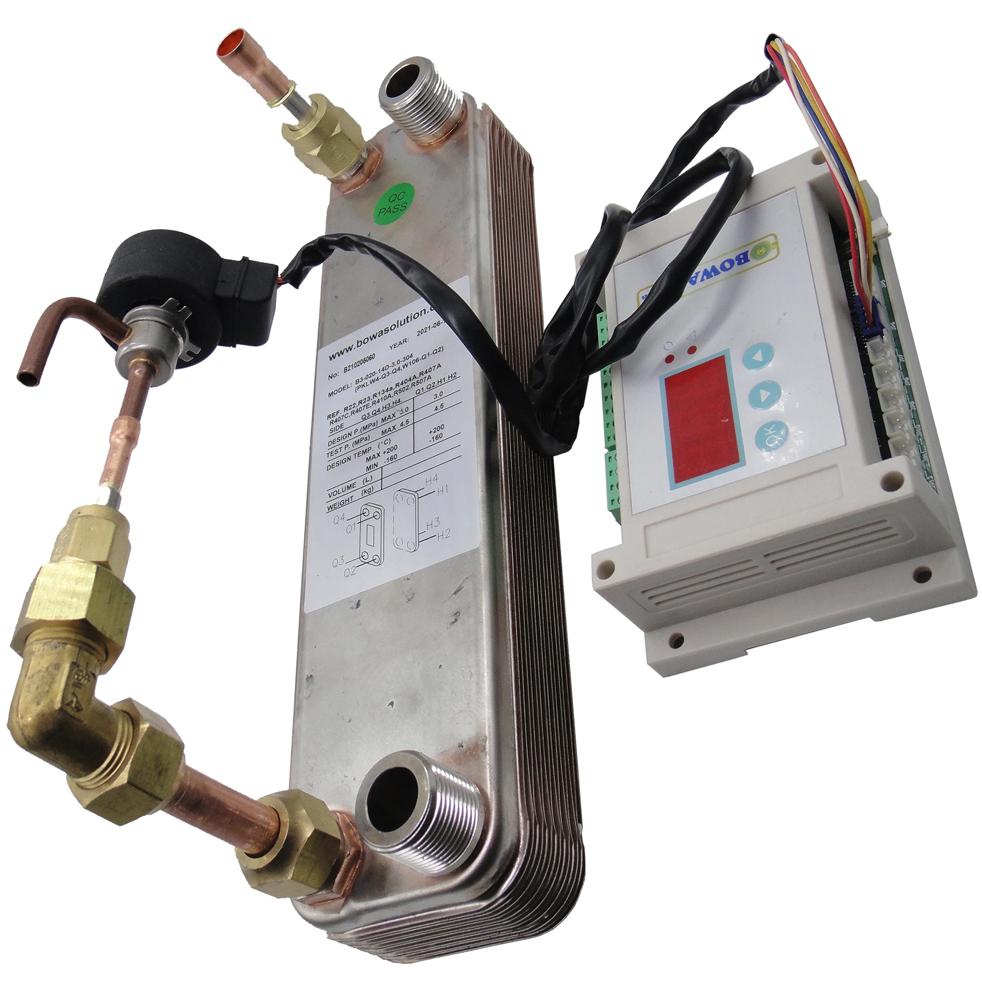 3000kcal Water Source Heat Pump Water Heater R410a Plate Heat Exchanger Is  With Sae Flare Ports, Easy To Connect Copper Tube - Air Conditioner Parts -  AliExpress