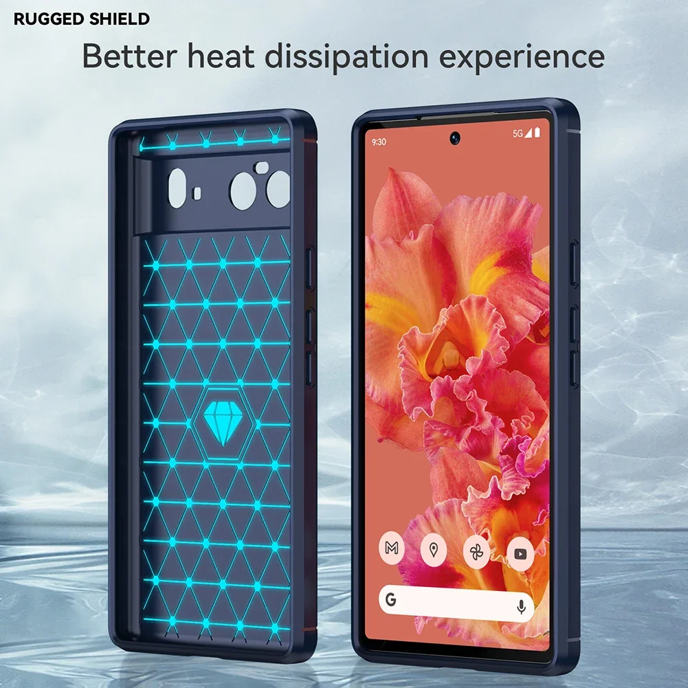 Enhanced Silicone TPU Carbon Cover - Matte Finish Protective Case