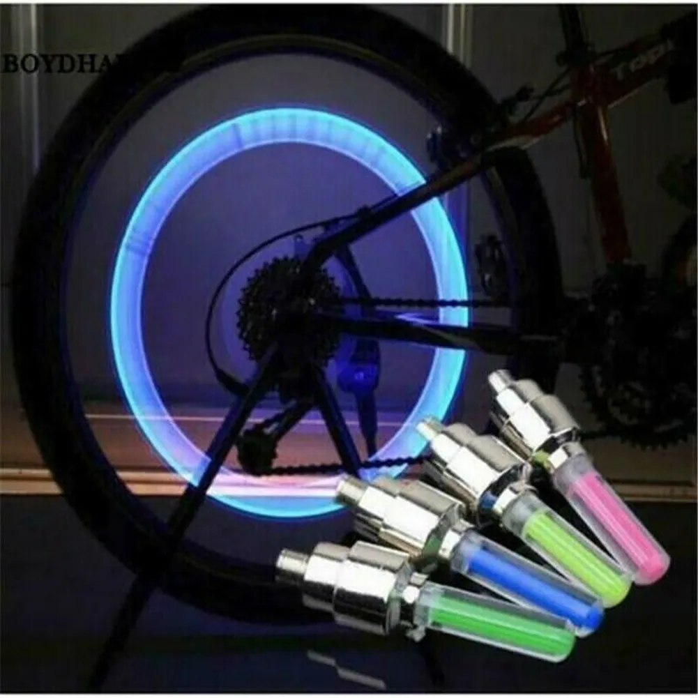 

Valve Stem LED Dust CAP For Bike Bicycle Car Motorcycle Wheel Tire Light Lamps High Quality Automobiles Accessories