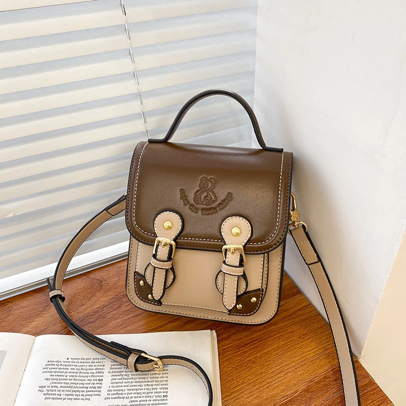 

Women's Shoulder Bag Simple Trend Leather Square Crossbody Bag Luxury Designer Brand Handbag Ladies Boston Casual Tote Bag